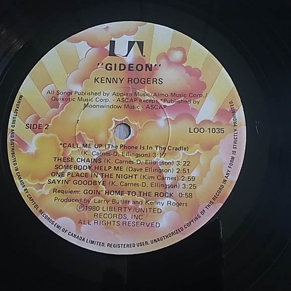 Kenny Rogers - Gideon LP - Picture 7 of 7
